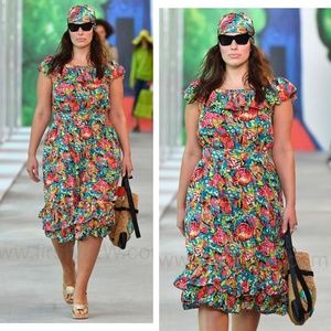 MICHAEL KORS COLLECTION - $1975 ASHLEY's Runway Aquatic Sealife Silk Dress 14 12